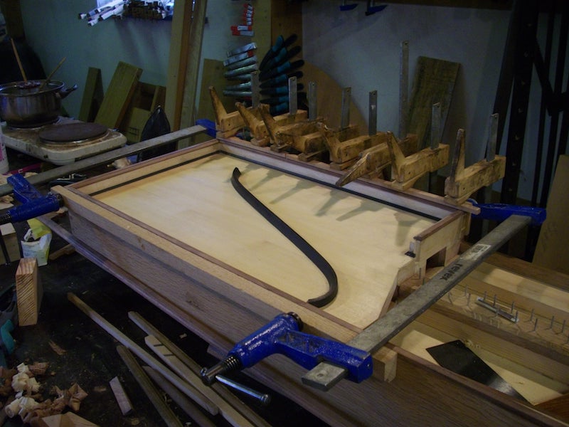 photo de construction d'un clavicorde