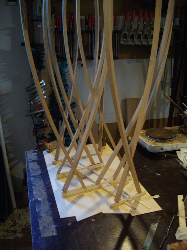 photo de construction d'un clavicorde